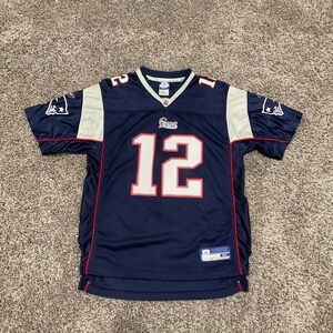 New England Patriots Tom Brady #12 Youth XL Reebok Football Jersey NFL